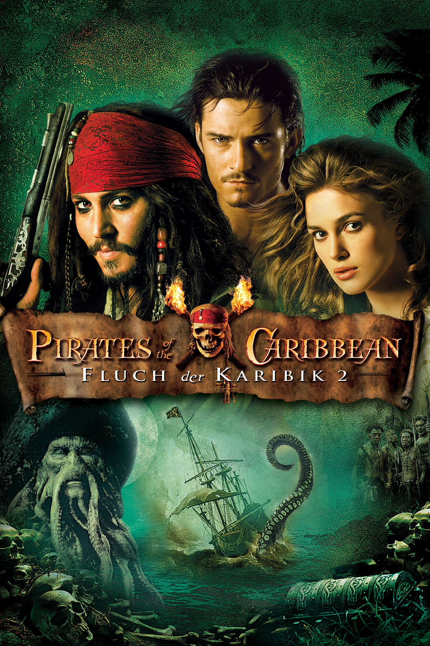 Plakat von "Pirates of the Caribbean - Fluch der Karibik 2"