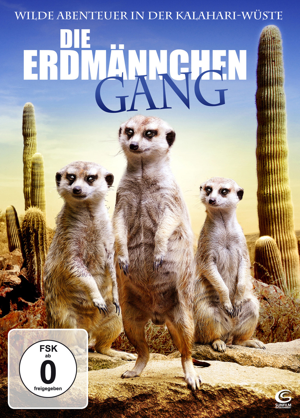 Plakat von "Die Erdmännchen Gang 3D - Wilde Abenteuer in der Kalahari-Wüste"