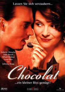 Plakat von "Chocolat ...ein kleiner Biss genügt"