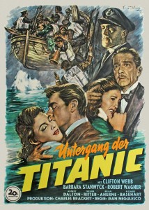 Plakat von "Der Untergang der Titanic"